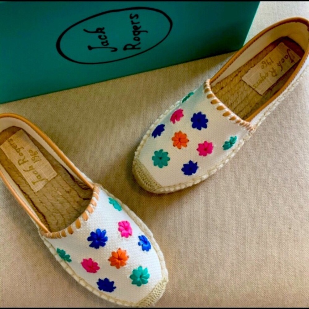 Jack Rogers Palmer Floral Espadrille shoes - Picture 1 of 7